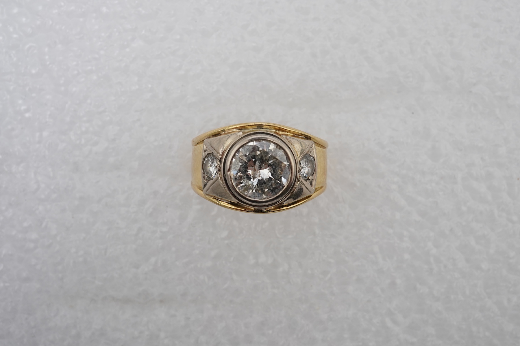 A diamond dress ring